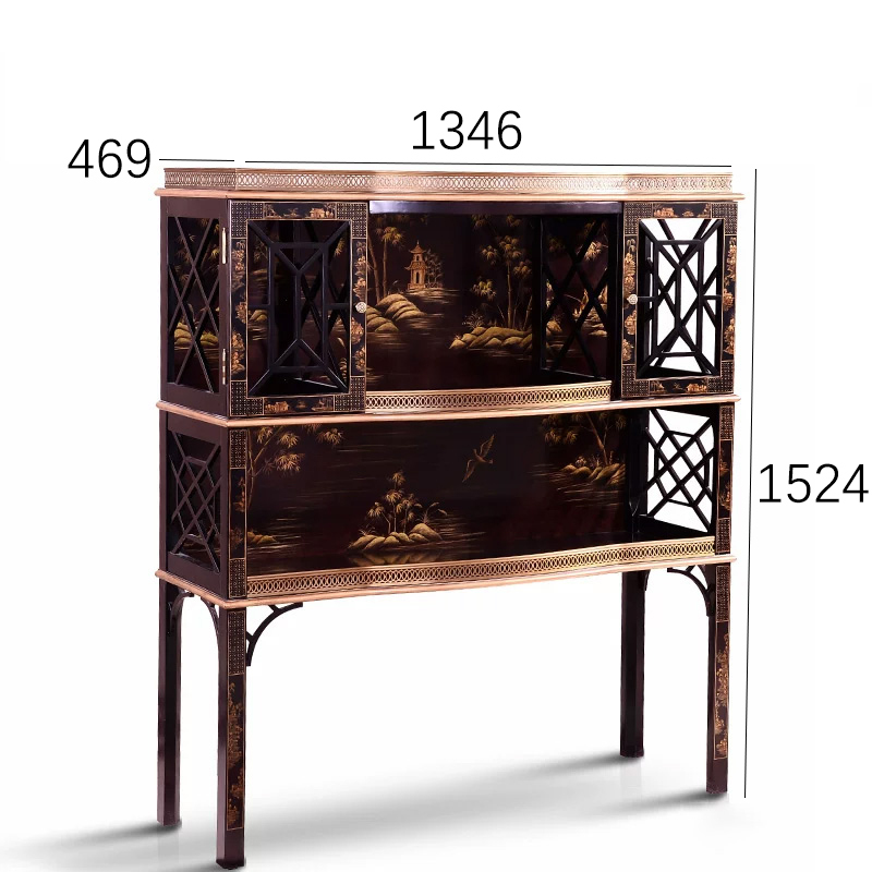 EKAR Dynasty Chinoiserie Luxury Console | Hand-Painted English Style Entryway Cabinet |,EKAR FURNITURE CO.,LTD,EKAR Dynasty Chinoiserie Luxury Console | Hand-Painted English Style Entryway Cabinet |,foshan furniture factory,custom Furniture factory,china furniture factory