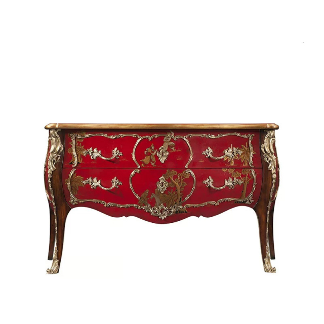 EKAR Imperial Vermilion Hall Cabinet | Ornate British Style Hand-Painted Commode | Premium Custom Furniture,MY SHOP,EKAR Imperial Vermilion Hall Cabinet | Ornate British Style Hand-Painted Commode | Premium Custom Furniture,foshan furniture factory,custom Furniture factory,china furniture factory