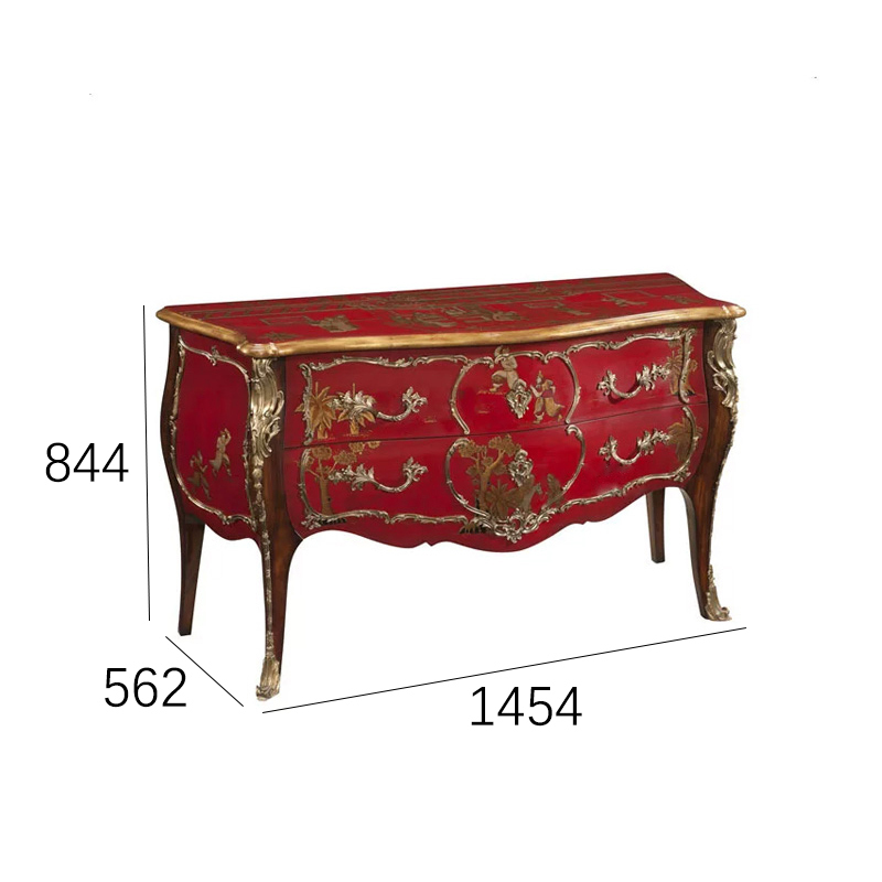 EKAR Imperial Vermilion Hall Cabinet | Ornate British Style Hand-Painted Commode | Premium Custom Furniture,EKAR FURNITURE CO.,LTD,EKAR Imperial Vermilion Hall Cabinet | Ornate British Style Hand-Painted Commode | Premium Custom Furniture,foshan furniture factory,custom Furniture factory,china furniture factory
