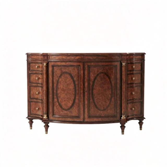 EKAR Marlborough Heritage Sideboard | Luxury English Style Burlwood Entryway Cabinet | EKAR FURNITURE,MY SHOP,EKAR Marlborough Heritage Sideboard | Luxury English Style Burlwood Entryway Cabinet | EKAR FURNITURE,foshan furniture factory,custom Furniture factory,china furniture factory
