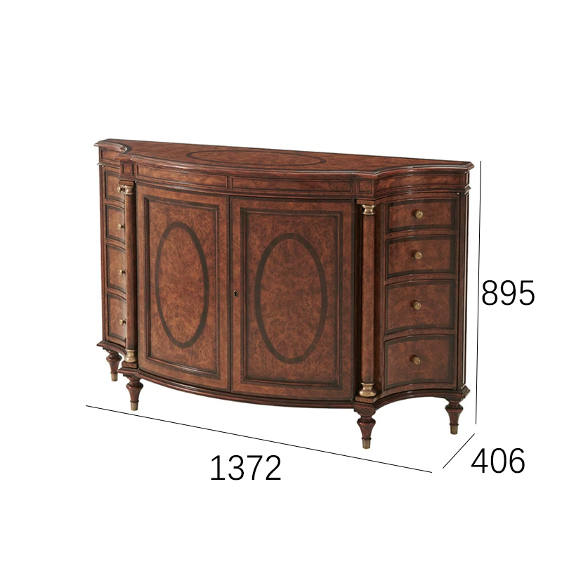 EKAR Marlborough Heritage Sideboard | Luxury English Style Burlwood Entryway Cabinet | EKAR FURNITURE,EKAR FURNITURE CO.,LTD,EKAR Marlborough Heritage Sideboard | Luxury English Style Burlwood Entryway Cabinet | EKAR FURNITURE,foshan furniture factory,custom Furniture factory,china furniture factory