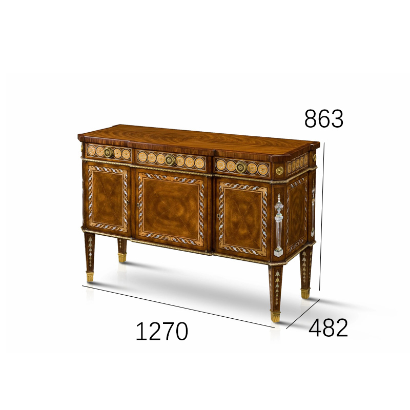 EKAR Marlborough Imperial Heritage Luxury Console Cabinet | English Style Hand-Inlaid Entryway Sideboard |,EKAR FURNITURE CO.,LTD,EKAR Marlborough Imperial Heritage Luxury Console Cabinet | English Style Hand-Inlaid Entryway Sideboard |,foshan furniture factory,custom Furniture factory,china furniture factory