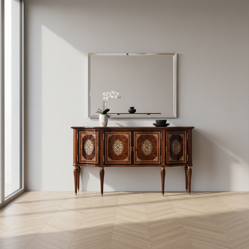 EKAR Regency Heritage Luxury Sideboard | Hand-Inlaid English Style Buffet |,EKAR FURNITURE CO.,LTD,EKAR Regency Heritage Luxury Sideboard | Hand-Inlaid English Style Buffet |,foshan furniture factory,custom Furniture factory,china furniture factory