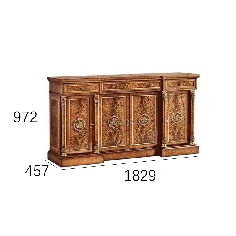 EKAR Marlborough Grand Manor Sideboard | Luxury British Style Burl Wood Hall Cabinet |,EKAR FURNITURE CO.,LTD,EKAR Marlborough Grand Manor Sideboard | Luxury British Style Burl Wood Hall Cabinet |,foshan furniture factory,custom Furniture factory,china furniture factory