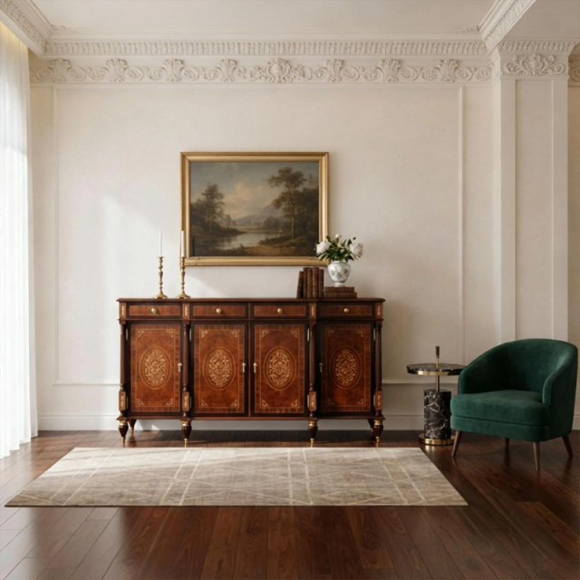 EKAR Regency Sovereign Luxury Sideboard | Hand-Inlaid English Style Buffet | EKAR FURNITURE,MY SHOP,EKAR Regency Sovereign Luxury Sideboard | Hand-Inlaid English Style Buffet | EKAR FURNITURE,foshan furniture factory,custom Furniture factory,china furniture factory