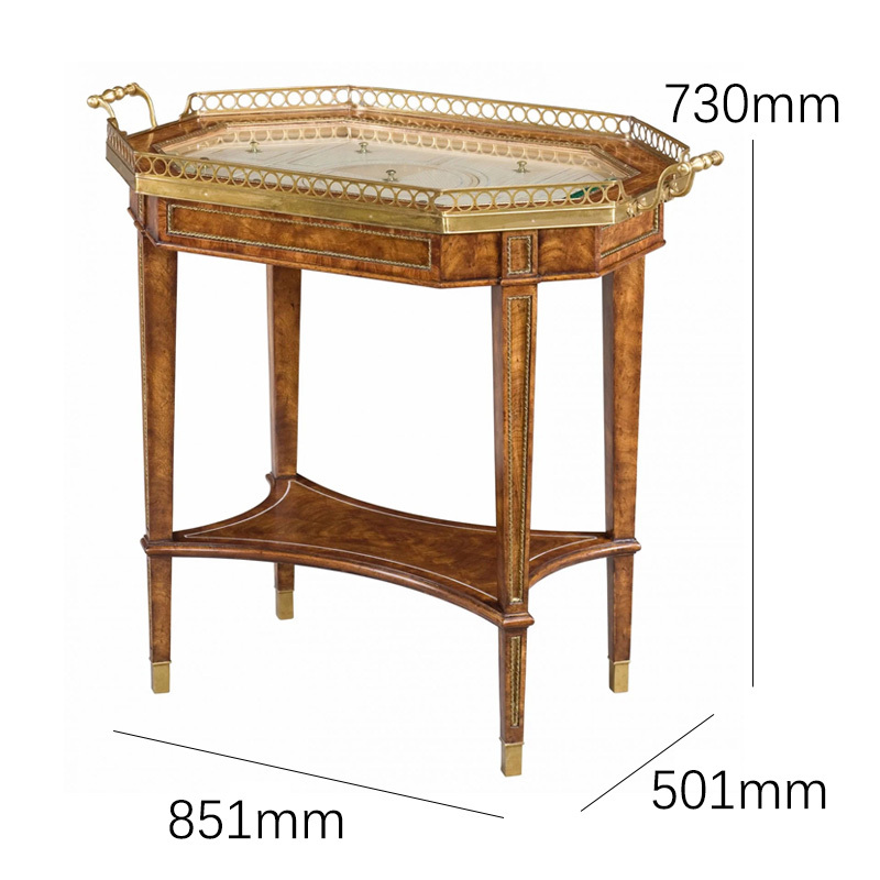 Solid Wood Octagonal End Table – Unique Design with Metal Accents for Stylish Living Rooms,EKAR FURNITURE CO.,LTD,Solid Wood Octagonal End Table – Unique Design with Metal Accents for Stylish Living Rooms,foshan furniture factory,custom Furniture factory,china furniture factory