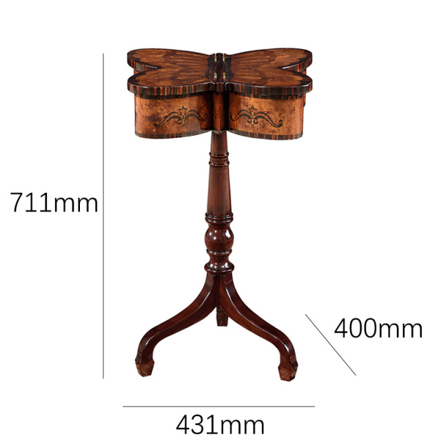 ,MY SHOP,Solid Wood Butterfly Shape End Table – Unique Design for Stylish Living Room Decor,foshan furniture factory,custom Furniture factory,china furniture factory