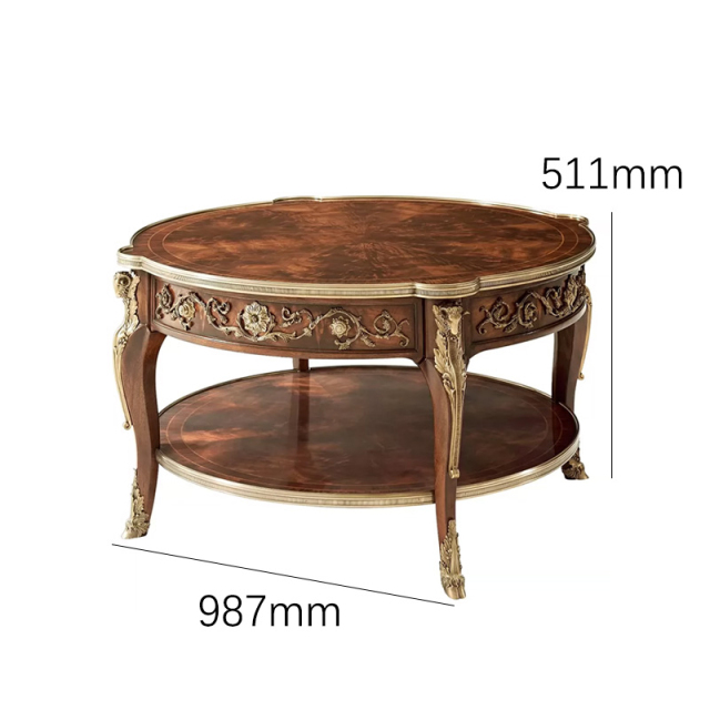 EKAR Sovereign Manor Luxury Coffee Table | Hand-Inlaid British Style Center Table |,MY SHOP,EKAR Sovereign Manor Luxury Coffee Table | Hand-Inlaid British Style Center Table |,foshan furniture factory,custom Furniture factory,china furniture factory