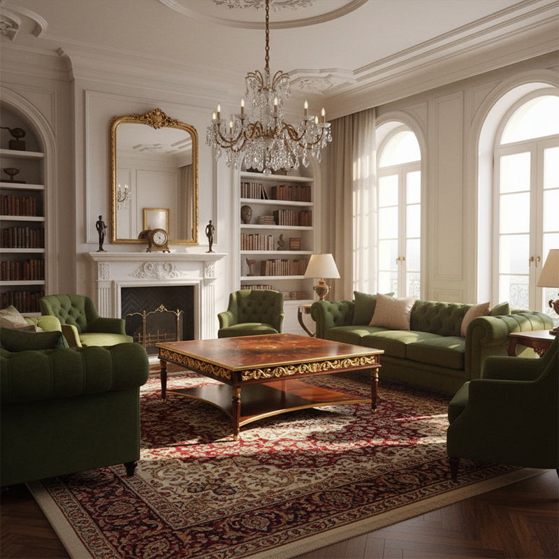 EKAR Sovereign Square Heritage Coffee Table | Luxury English Style Hand-Inlaid Center Table |,EKAR FURNITURE CO.,LTD,EKAR Sovereign Square Heritage Coffee Table | Luxury English Style Hand-Inlaid Center Table |,foshan furniture factory,custom Furniture factory,china furniture factory