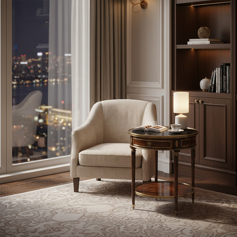 EKAR Sovereign Luxury Side Table | English Style Marble-Top End Table | Custom Foshan Furniture,EKAR FURNITURE CO.,LTD,EKAR Sovereign Luxury Side Table | English Style Marble-Top End Table | Custom Foshan Furniture,foshan furniture factory,custom Furniture factory,china furniture factory