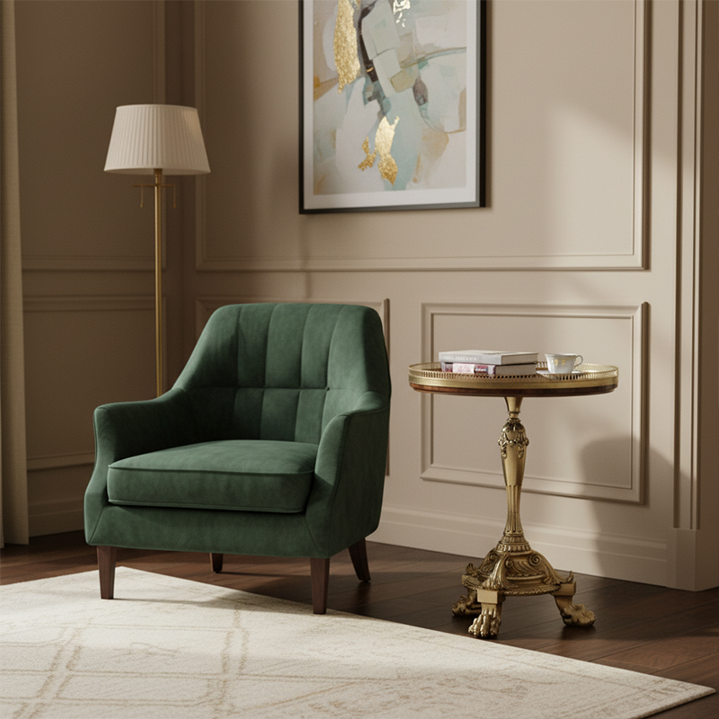 EKAR Sovereign Gallery Side Table | Luxury British Style Pedestal End Table | High-End Custom Furniture,EKAR FURNITURE CO.,LTD,EKAR Sovereign Gallery Side Table | Luxury British Style Pedestal End Table | High-End Custom Furniture,foshan furniture factory,custom Furniture factory,china furniture factory