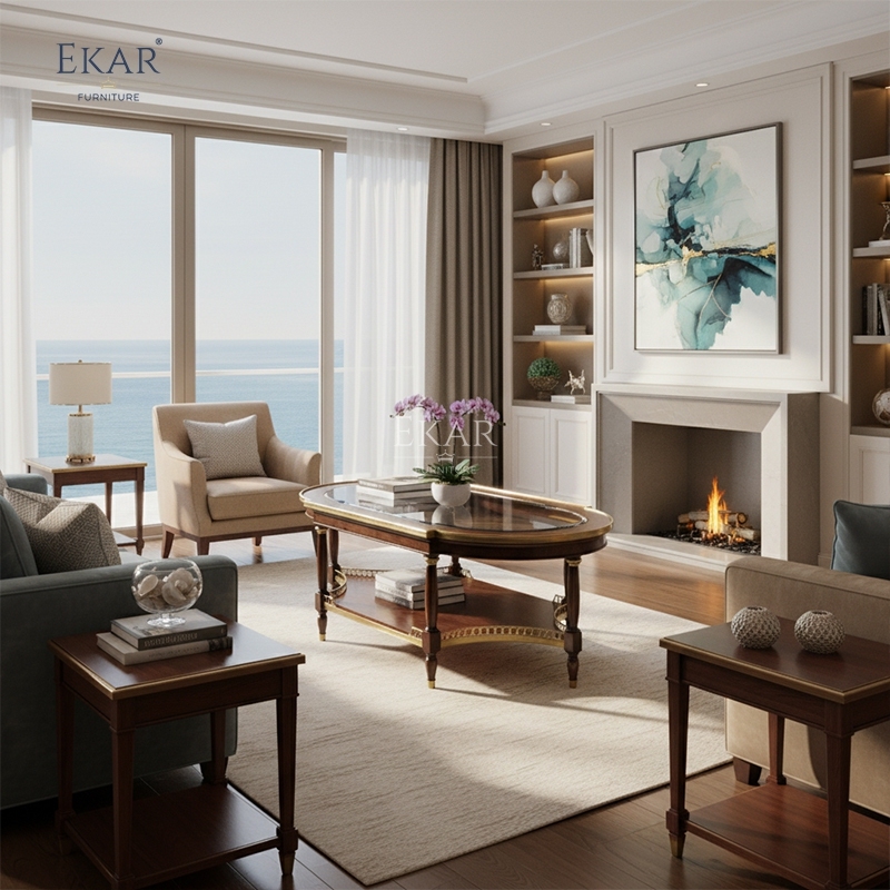 EKAR Royal Victoria Oval Coffee Table | Luxury British Style Glass Center Table |,EKAR FURNITURE CO.,LTD,EKAR Royal Victoria Oval Coffee Table | Luxury British Style Glass Center Table |,foshan furniture factory,custom Furniture factory,china furniture factory