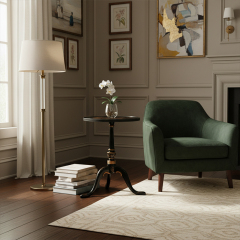 EKAR Dynasty Noir Side Table | Hand-Painted Chinoiserie End Table | Luxury English Style Furniture,EKAR FURNITURE CO.,LTD,EKAR Dynasty Noir Side Table | Hand-Painted Chinoiserie End Table | Luxury English Style Furniture,foshan furniture factory,custom Furniture factory,china furniture factory