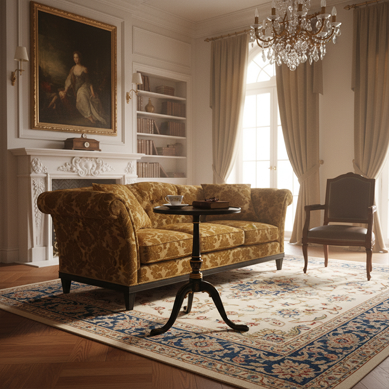 EKAR Dynasty Noir Side Table | Hand-Painted Chinoiserie End Table | Luxury English Style Furniture,EKAR FURNITURE CO.,LTD,EKAR Dynasty Noir Side Table | Hand-Painted Chinoiserie End Table | Luxury English Style Furniture,foshan furniture factory,custom Furniture factory,china furniture factory