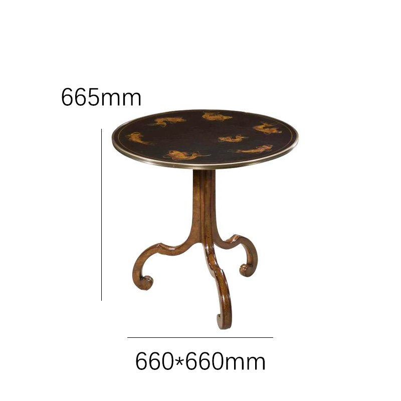 EKAR Sovereign Koi Luxury Side Table | Hand-Painted British Style End Table | EKAR FURNITURE Custom Seating,EKAR FURNITURE CO.,LTD,EKAR Sovereign Koi Luxury Side Table | Hand-Painted British Style End Table | EKAR FURNITURE Custom Seating,foshan furniture factory,custom Furniture factory,china furniture factory