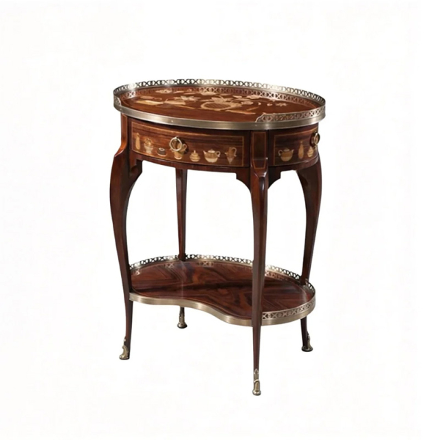 EKAR Royal Manor Side Table | Hand-Inlaid Luxury Accent Table | British Style Custom Furniture,EKAR FURNITURE CO.,LTD,EKAR Royal Manor Side Table | Hand-Inlaid Luxury Accent Table | British Style Custom Furniture,foshan furniture factory,custom Furniture factory,china furniture factory