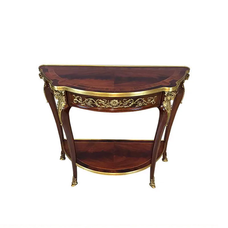 EKAR Sovereign Manor Luxury Console Table | British Style Hand-Inlaid Demilune Hall Cabinet |EKAR FURNITUR,EKAR FURNITURE CO.,LTD,EKAR Sovereign Manor Luxury Console Table | British Style Hand-Inlaid Demilune Hall Cabinet |EKAR FURNITUR,foshan furniture factory,custom Furniture factory,china furniture factory