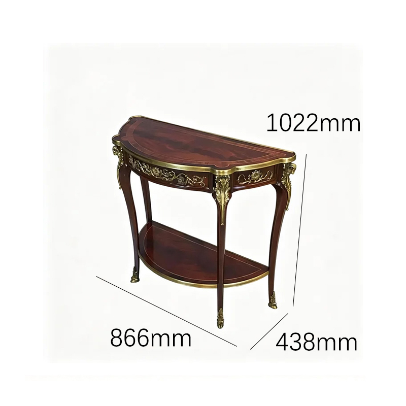 EKAR Sovereign Manor Luxury Console Table | British Style Hand-Inlaid Demilune Hall Cabinet |EKAR FURNITUR,EKAR FURNITURE CO.,LTD,EKAR Sovereign Manor Luxury Console Table | British Style Hand-Inlaid Demilune Hall Cabinet |EKAR FURNITUR,foshan furniture factory,custom Furniture factory,china furniture factory