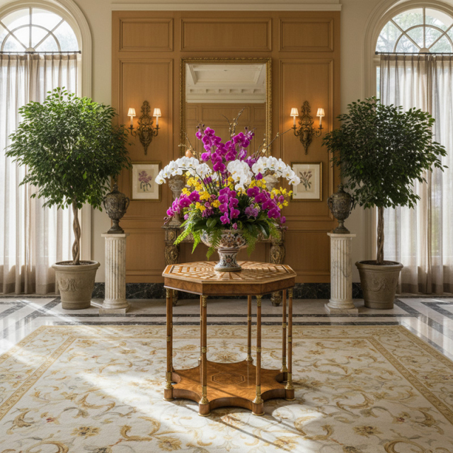 EKAR St. James Luxury Pedestal Stand | Hand-Inlaid British Style Lobby Table |,MY SHOP,EKAR St. James Luxury Pedestal Stand | Hand-Inlaid British Style Lobby Table |,foshan furniture factory,custom Furniture factory,china furniture factory