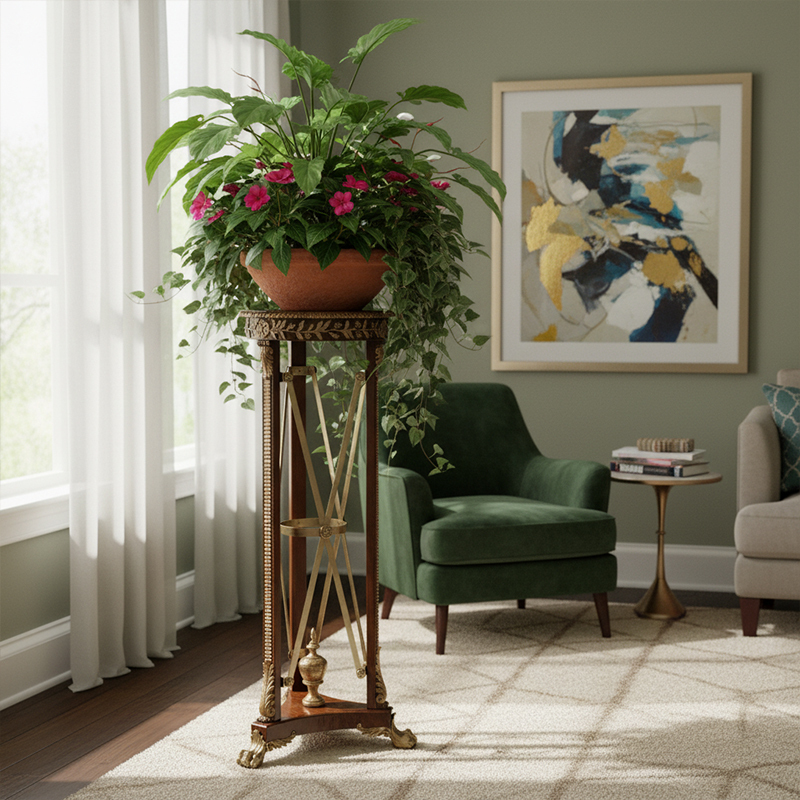 EKAR Sovereign Manor Grand Pedestal Stand | Luxury British Style Plant Stand |,EKAR FURNITURE CO.,LTD,EKAR Sovereign Manor Grand Pedestal Stand | Luxury British Style Plant Stand |,foshan furniture factory,custom Furniture factory,china furniture factory
