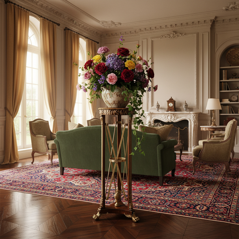 EKAR Sovereign Manor Grand Pedestal Stand | Luxury British Style Plant Stand |,EKAR FURNITURE CO.,LTD,EKAR Sovereign Manor Grand Pedestal Stand | Luxury British Style Plant Stand |,foshan furniture factory,custom Furniture factory,china furniture factory