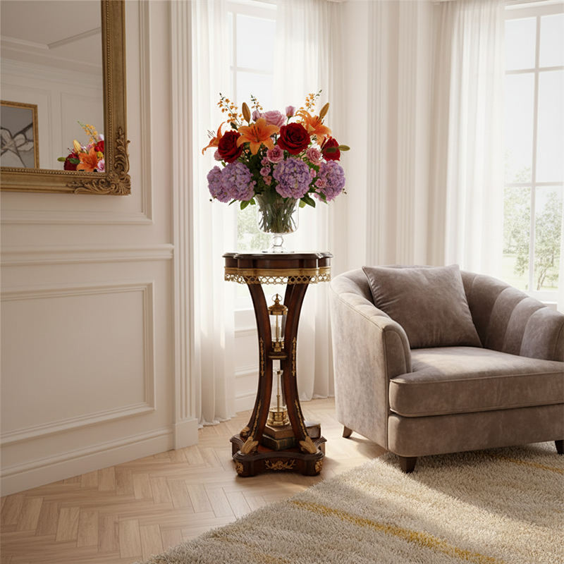 EKAR Royal Buckingham Luxury Pedestal Stand | Hand-Inlaid British Style Plant Stand |,EKAR FURNITURE CO.,LTD,EKAR Royal Buckingham Luxury Pedestal Stand | Hand-Inlaid British Style Plant Stand |,foshan furniture factory,custom Furniture factory,china furniture factory