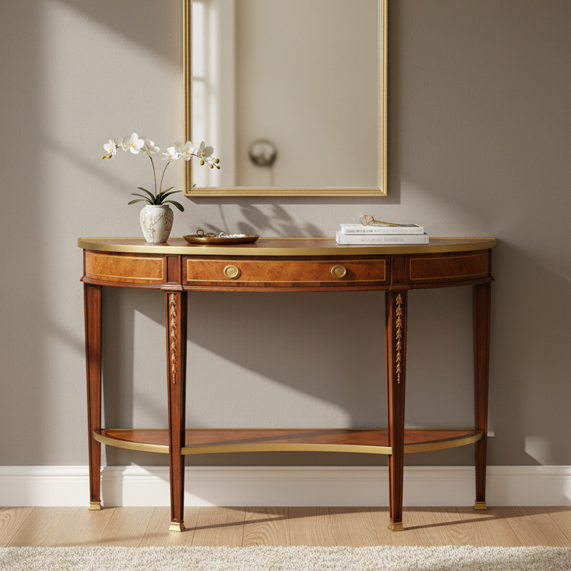 EKAR Furniture | Regency Heritage Demilune Console Table for Luxury Entryways,EKAR FURNITURE CO.,LTD,EKAR Furniture | Regency Heritage Demilune Console Table for Luxury Entryways,foshan furniture factory,custom Furniture factory,china furniture factory