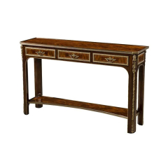EKAR Furniture | Regency Grandeur Burl Walnut Console Table - British Classical Style,MY SHOP,EKAR Furniture | Regency Grandeur Burl Walnut Console Table - British Classical Style,foshan furniture factory,custom Furniture factory,china furniture factory