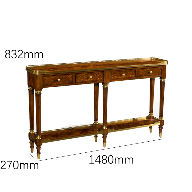 EKAR Sovereign Manor Luxury Console Table | Hand-Inlaid English Style Hallway Cabinet |,EKAR FURNITURE CO.,LTD,EKAR Sovereign Manor Luxury Console Table | Hand-Inlaid English Style Hallway Cabinet |,foshan furniture factory,custom Furniture factory,china furniture factory