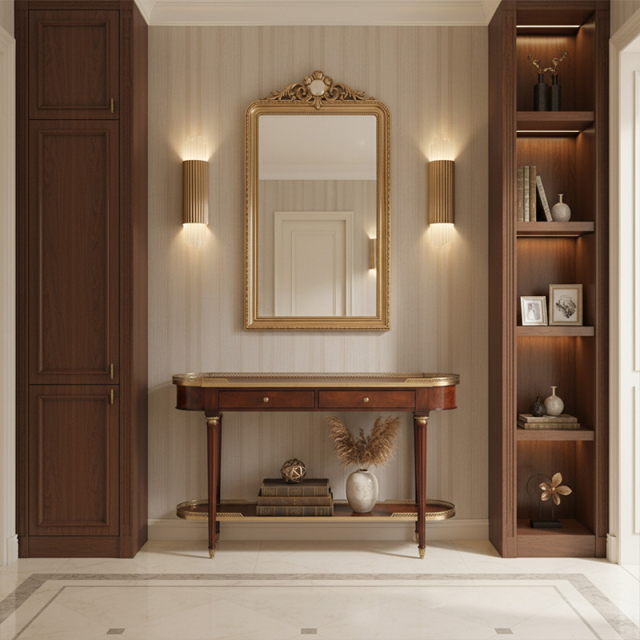 EKAR Sovereign Manor Console Table | Luxury British Style Entryway Stand | Premium Custom Foyer Furniture,EKAR FURNITURE CO.,LTD,EKAR Sovereign Manor Console Table | Luxury British Style Entryway Stand | Premium Custom Foyer Furniture,foshan furniture factory,custom Furniture factory,china furniture factory