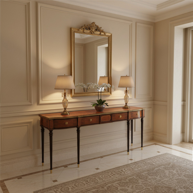 EKAR Regent Grand Hallway Inlaid Gallery Console | Luxury British Style Extra Long Sideboard |EKAR FURNITURE,MY SHOP,EKAR Regent Grand Hallway Inlaid Gallery Console | Luxury British Style Extra Long Sideboard |EKAR FURNITURE,foshan furniture factory,custom Furniture factory,china furniture factory