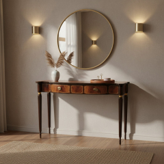 EKAR Sovereign Heritage Hallway Console | Luxury English Style Inlaid Entryway Cabinet | EKAR FURNITURE,EKAR FURNITURE CO.,LTD,EKAR Sovereign Heritage Hallway Console | Luxury English Style Inlaid Entryway Cabinet | EKAR FURNITURE,foshan furniture factory,custom Furniture factory,china furniture factory