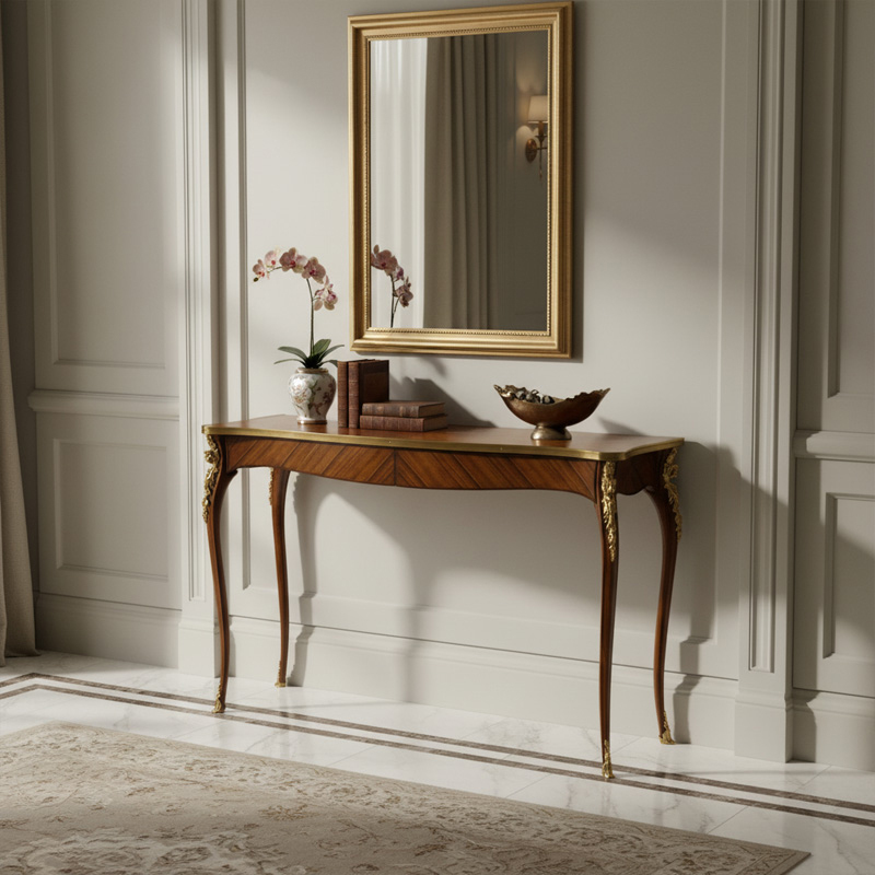 EKAR Buckingham Heritage Console Table | Luxury English Style Burl Wood Entryway Cabinet |,EKAR FURNITURE CO.,LTD,EKAR Buckingham Heritage Console Table | Luxury English Style Burl Wood Entryway Cabinet |,foshan furniture factory,custom Furniture factory,china furniture factory