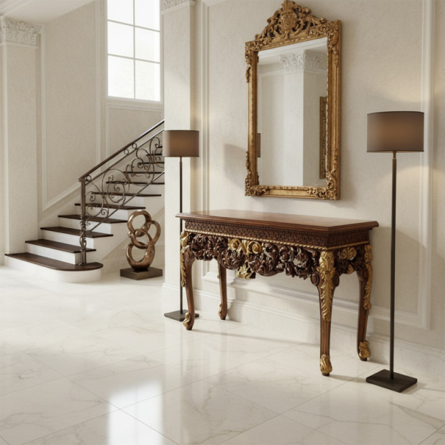 EKAR Furniture | Sovereign Heritage Gilded Baroque Console Table for Grand Entryways,EKAR FURNITURE CO.,LTD,EKAR Furniture | Sovereign Heritage Gilded Baroque Console Table for Grand Entryways,foshan furniture factory,custom Furniture factory,china furniture factory