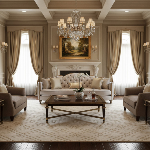 EKAR Sovereign Serpentine Luxury Sofa | Tufted American Classic Couch | Custom High-End Parlor Seating,EKAR FURNITURE CO.,LTD,EKAR Sovereign Serpentine Luxury Sofa | Tufted American Classic Couch | Custom High-End Parlor Seating,foshan furniture factory,custom Furniture factory,china furniture factory