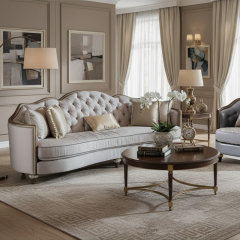 EKAR Sovereign Serpentine Luxury Sofa | Tufted American Classic Couch | Custom High-End Parlor Seating,EKAR FURNITURE CO.,LTD,EKAR Sovereign Serpentine Luxury Sofa | Tufted American Classic Couch | Custom High-End Parlor Seating,foshan furniture factory,custom Furniture factory,china furniture factory