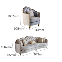 EKAR Sovereign Serpentine Luxury Sofa | Tufted American Classic Couch | Custom High-End Parlor Seating,EKAR FURNITURE CO.,LTD,EKAR Sovereign Serpentine Luxury Sofa | Tufted American Classic Couch | Custom High-End Parlor Seating,foshan furniture factory,custom Furniture factory,china furniture factory