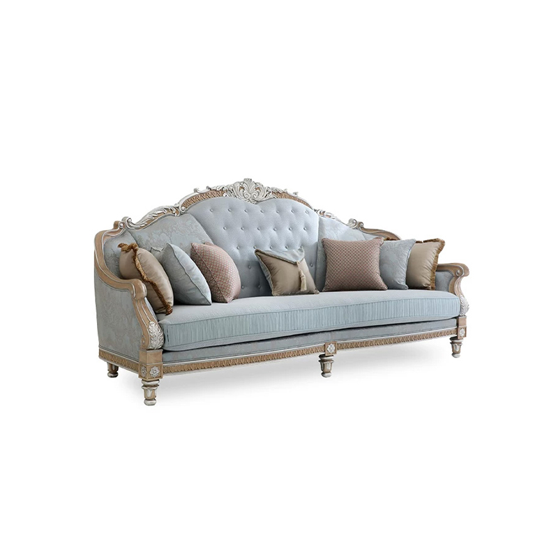 EKAR Versailles Sky-Mist Luxury Sofa | Hand-Carved American Classical Living Room Couch |,EKAR FURNITURE CO.,LTD,EKAR Versailles Sky-Mist Luxury Sofa | Hand-Carved American Classical Living Room Couch |,foshan furniture factory,custom Furniture factory,china furniture factory