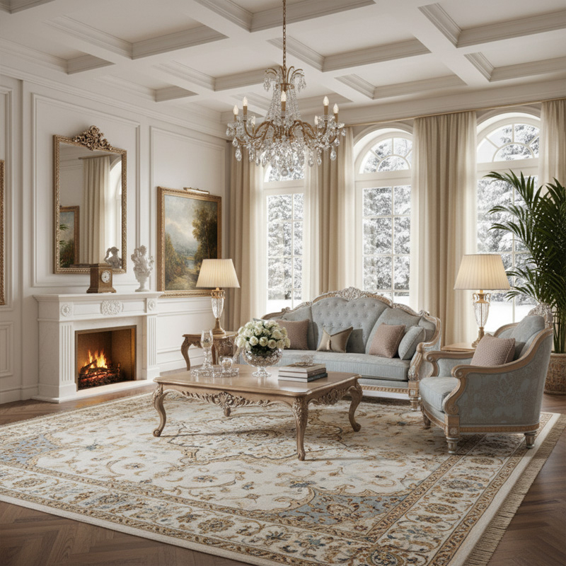 EKAR Versailles Sky-Mist Luxury Sofa | Hand-Carved American Classical Living Room Couch |,EKAR FURNITURE CO.,LTD,EKAR Versailles Sky-Mist Luxury Sofa | Hand-Carved American Classical Living Room Couch |,foshan furniture factory,custom Furniture factory,china furniture factory