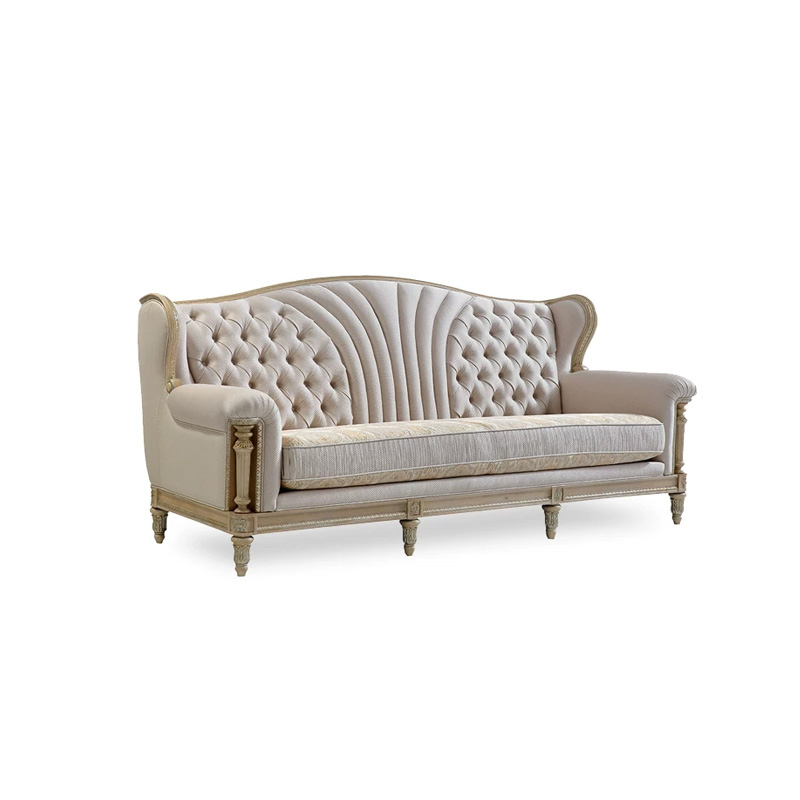 EKAR Seraphina Luxury Wingback Sofa | Tufted Sunburst Design Couch | Premium Custom Parlor Furniture,EKAR FURNITURE CO.,LTD,EKAR Seraphina Luxury Wingback Sofa | Tufted Sunburst Design Couch | Premium Custom Parlor Furniture,foshan furniture factory,custom Furniture factory,china furniture factory