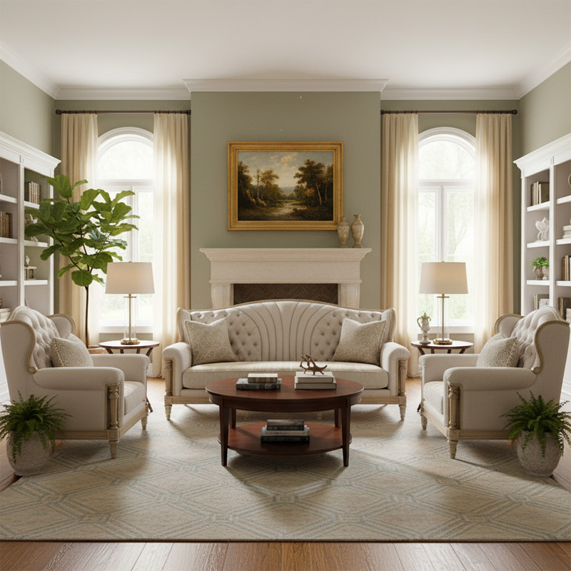 EKAR Seraphina Luxury Wingback Sofa | Tufted Sunburst Design Couch | Premium Custom Parlor Furniture,EKAR FURNITURE CO.,LTD,EKAR Seraphina Luxury Wingback Sofa | Tufted Sunburst Design Couch | Premium Custom Parlor Furniture,foshan furniture factory,custom Furniture factory,china furniture factory