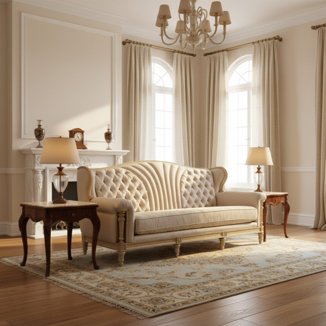 EKAR Seraphina Luxury Wingback Sofa | Tufted Sunburst Design Couch | Premium Custom Parlor Furniture,EKAR FURNITURE CO.,LTD,EKAR Seraphina Luxury Wingback Sofa | Tufted Sunburst Design Couch | Premium Custom Parlor Furniture,foshan furniture factory,custom Furniture factory,china furniture factory