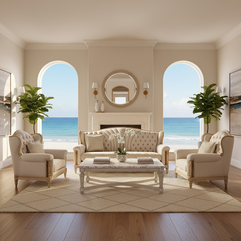 EKAR Seraphina Luxury Wingback Sofa | Tufted Sunburst Design Couch | Premium Custom Parlor Furniture,EKAR FURNITURE CO.,LTD,EKAR Seraphina Luxury Wingback Sofa | Tufted Sunburst Design Couch | Premium Custom Parlor Furniture,foshan furniture factory,custom Furniture factory,china furniture factory