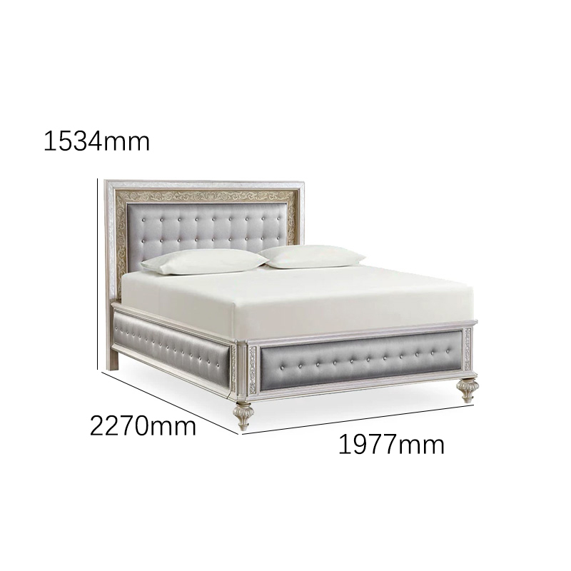 EKAR Zenith Imperial Tufted Bed | Luxury Neoclassical Champagne Bedroom Furniture | Foshan Custom Factory,EKAR FURNITURE CO.,LTD,EKAR Zenith Imperial Tufted Bed | Luxury Neoclassical Champagne Bedroom Furniture | Foshan Custom Factory,foshan furniture factory,custom Furniture factory,china furniture factory