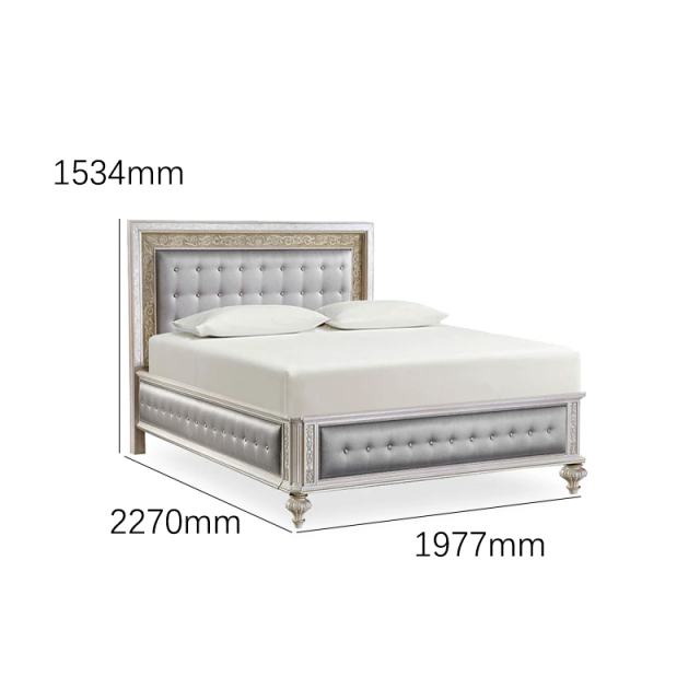 EKAR Zenith Imperial Tufted Bed | Luxury Neoclassical Champagne Bedroom Furniture | Foshan Custom Factory,EKAR FURNITURE CO.,LTD,EKAR Zenith Imperial Tufted Bed | Luxury Neoclassical Champagne Bedroom Furniture | Foshan Custom Factory,foshan furniture factory,custom Furniture factory,china furniture factory