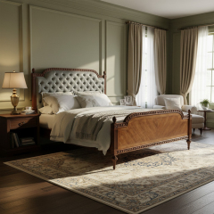 EKAR Heritage Sovereign Luxury Bed | American Style Tufted Headboard Bed Frame | Premium Master Bedroom Furniture,EKAR FURNITURE CO.,LTD,EKAR Heritage Sovereign Luxury Bed | American Style Tufted Headboard Bed Frame | Premium Master Bedroom Furniture,foshan furniture factory,custom Furniture factory,china furniture factory