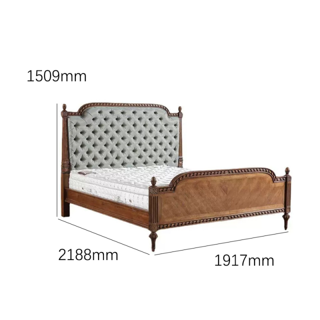 EKAR Heritage Sovereign Luxury Bed | American Style Tufted Headboard Bed Frame | Premium Master Bedroom Furniture,EKAR FURNITURE CO.,LTD,EKAR Heritage Sovereign Luxury Bed | American Style Tufted Headboard Bed Frame | Premium Master Bedroom Furniture,foshan furniture factory,custom Furniture factory,china furniture factory