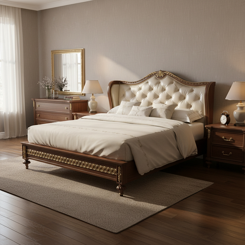 EKAR Sovereign Heritage Master Bed | Luxury Hand-Carved American Style Bed Frame |,EKAR FURNITURE CO.,LTD,EKAR Sovereign Heritage Master Bed | Luxury Hand-Carved American Style Bed Frame |,foshan furniture factory,custom Furniture factory,china furniture factory