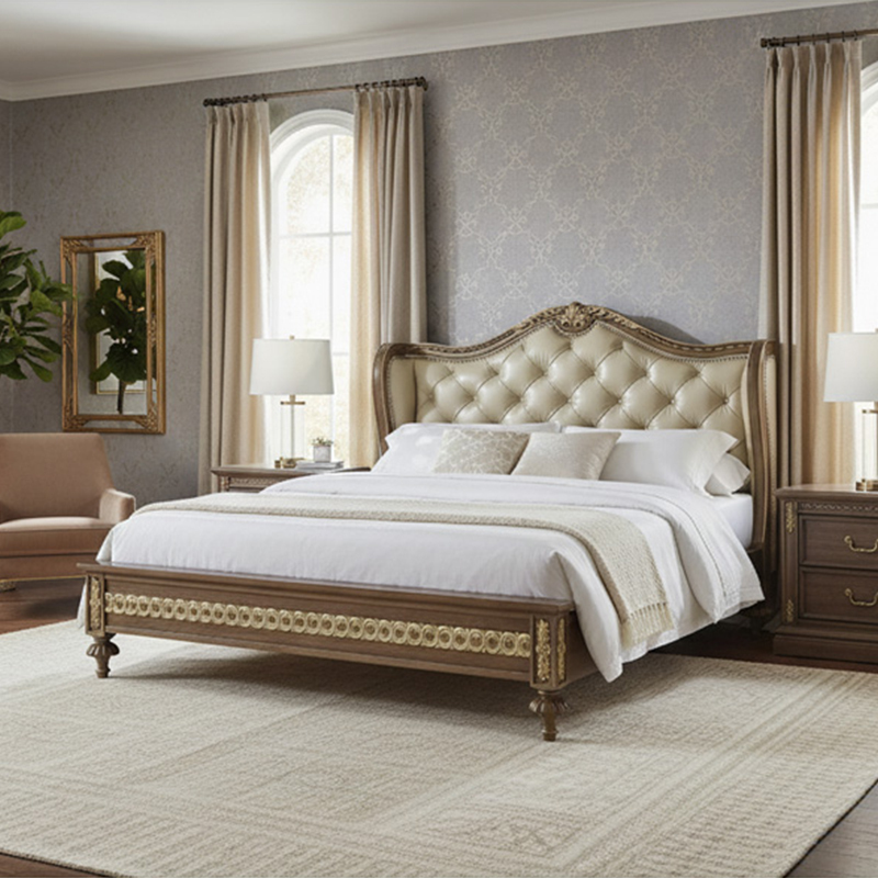 EKAR Sovereign Heritage Master Bed | Luxury Hand-Carved American Style Bed Frame |,EKAR FURNITURE CO.,LTD,EKAR Sovereign Heritage Master Bed | Luxury Hand-Carved American Style Bed Frame |,foshan furniture factory,custom Furniture factory,china furniture factory
