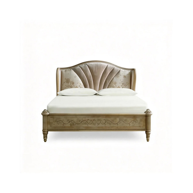 EKAR Aurelia Heritage Luxury Bed | Hand-Carved Champagne Wood Bed Frame | Premium Master Bedroom Furniture,MY SHOP,EKAR Aurelia Heritage Luxury Bed | Hand-Carved Champagne Wood Bed Frame | Premium Master Bedroom Furniture,foshan furniture factory,custom Furniture factory,china furniture factory